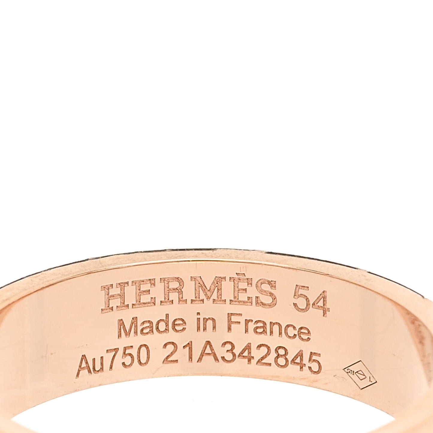 18K Rose Gold Diamond PM Kelly Ring 54 6.75