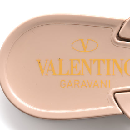 Valentino Garavani PVC Jelly Rockstud Bow Thong Sandals 36 Poudre 10 of 11