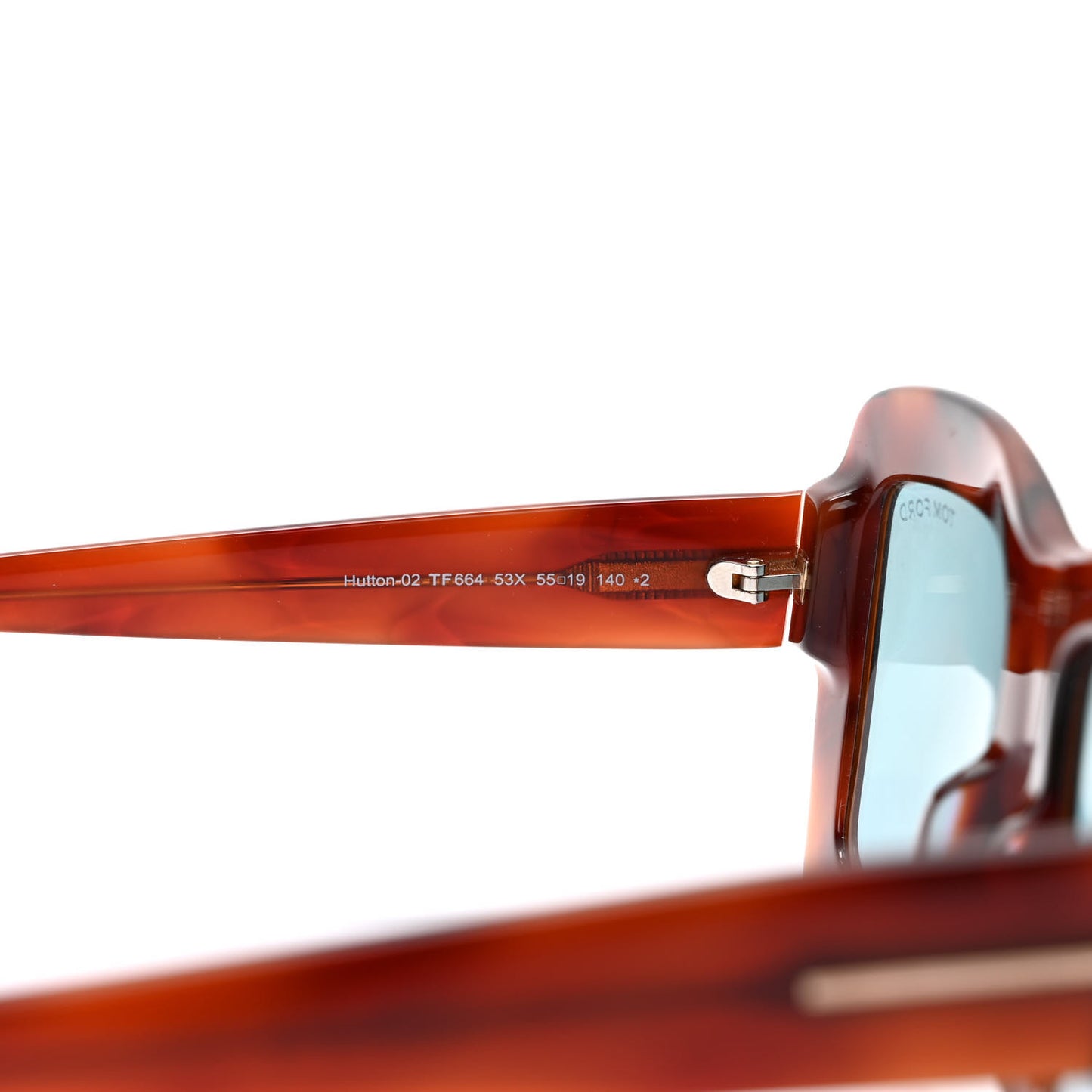 Hutton-02 TF664 Square Sunglasses Tortoise