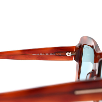 Tom Ford Hutton-02 TF664 Square Sunglasses Tortoise 6 of 9
