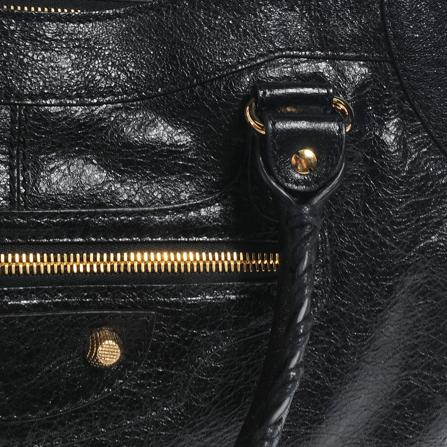 Agneau Giant 12 Gold Hardware Monday Black