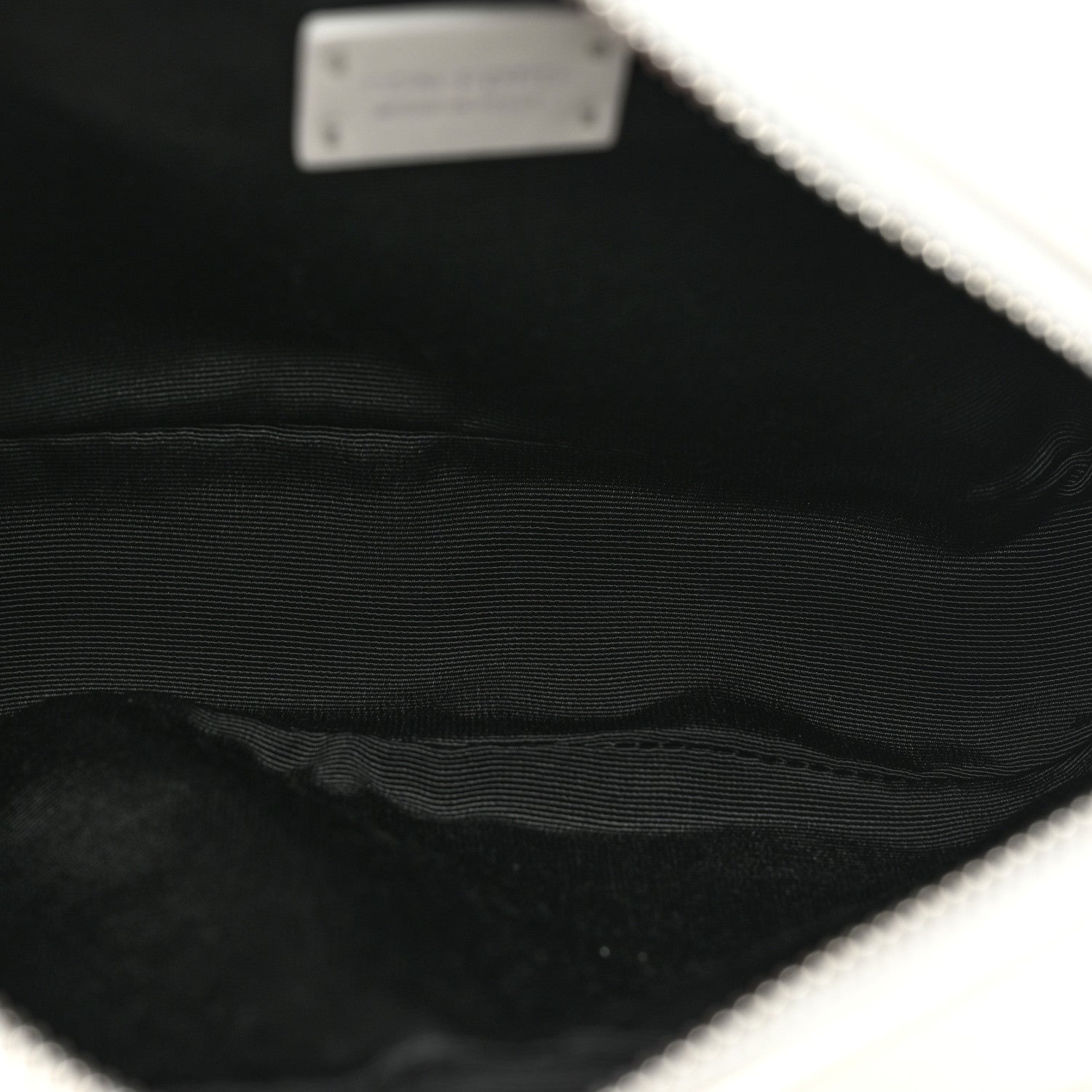 Tom Ford Grained Calfskin Soleil Cosmetic Pouch White 5 of 7