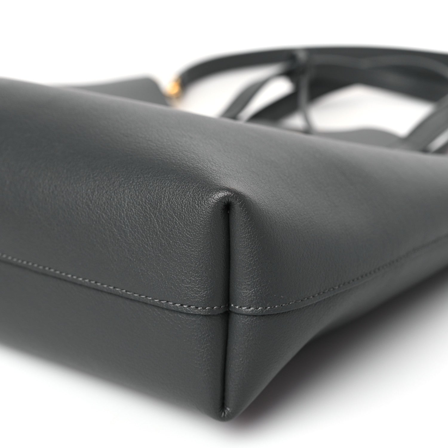Saint Laurent Calfskin Toy Shopping Tote Earth Grey 8 of 11