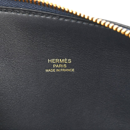 Hermes Epsom Tri-Color En Desordre 1923 Bolide 25 Bleu Indigo Caban 6 of 11