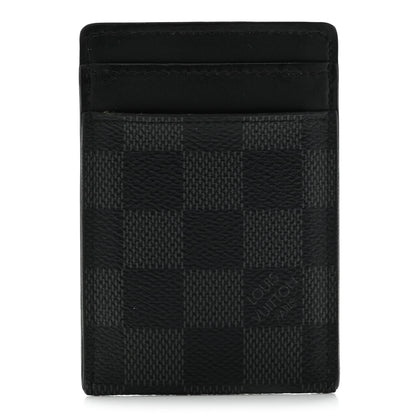 Louis Vuitton Damier Graphite Pince Card Holder Bill Clip 1 of 8
