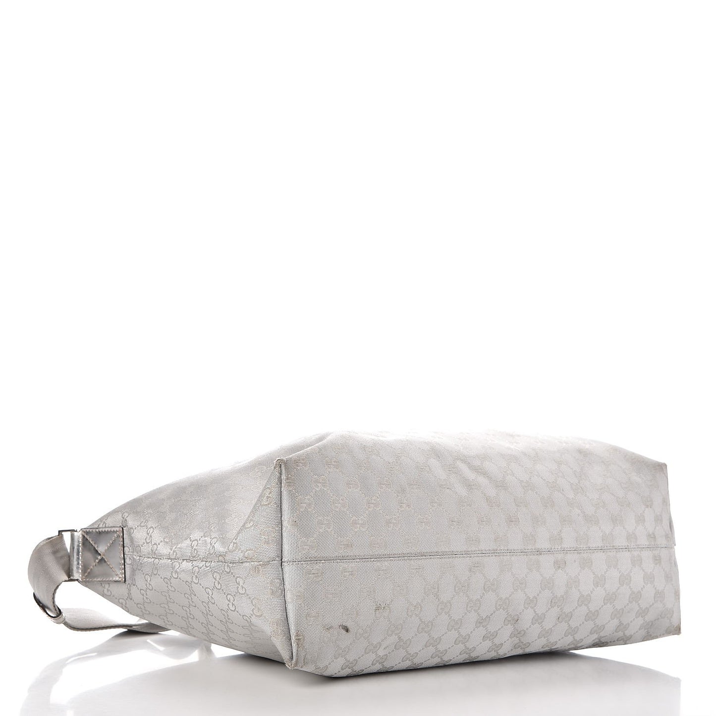 Metallic Monogram Travel Bag Silver
