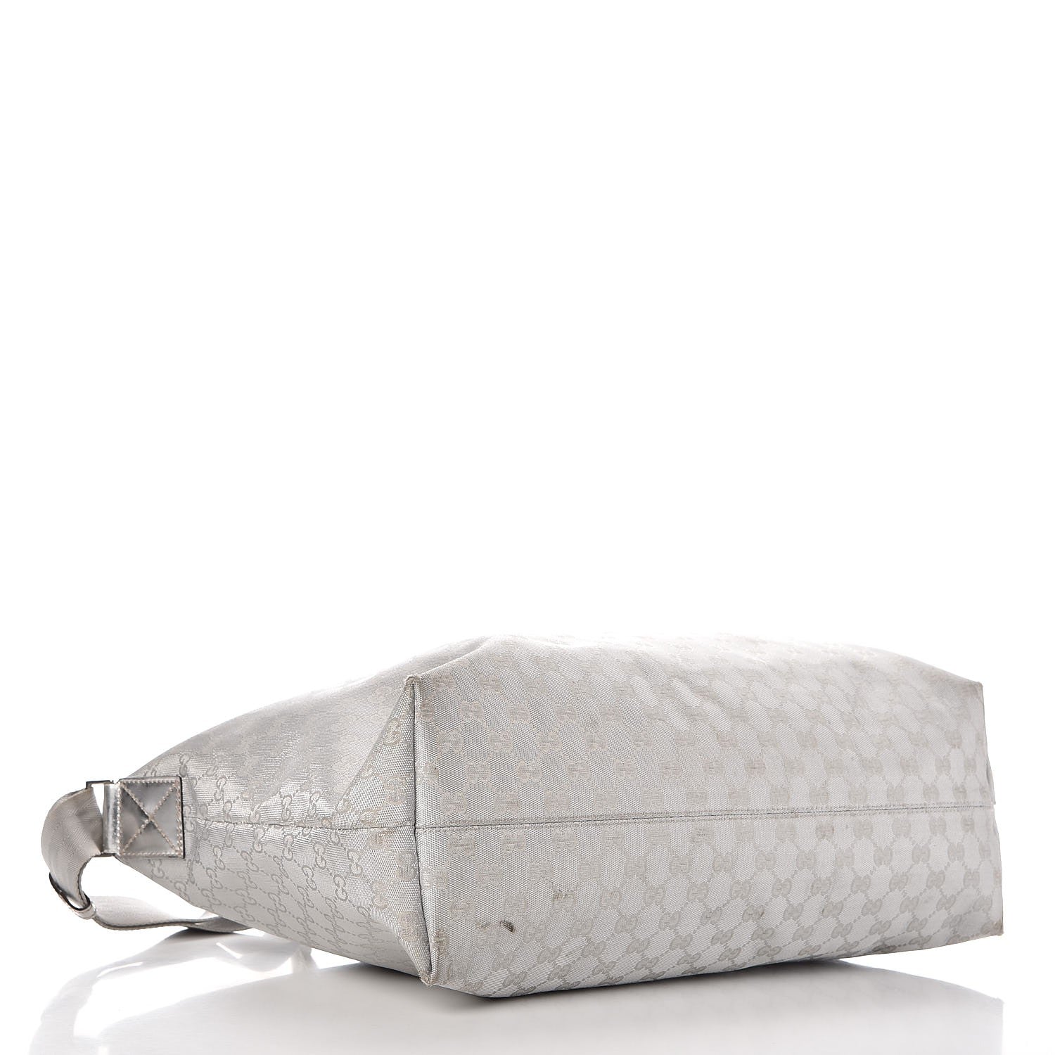 Gucci Metallic Monogram Travel Bag Silver 4 of 19