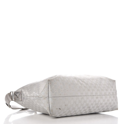 Gucci Metallic Monogram Travel Bag Silver 4 of 19