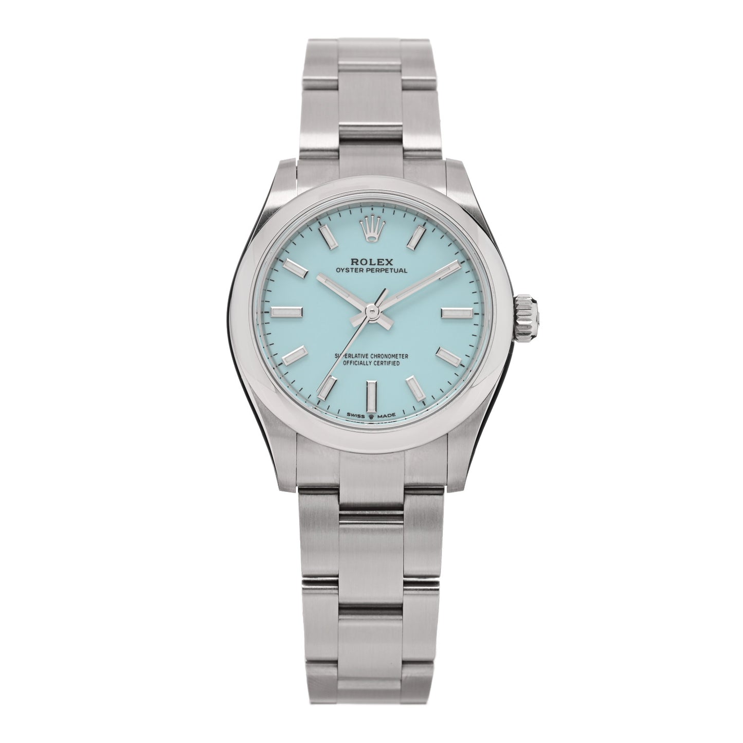 Stainless Steel 31mm Oyster Perpetual Watch Turquoise 277200