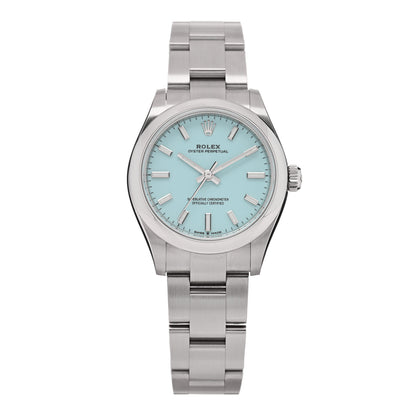 Rolex Stainless Steel 31mm Oyster Perpetual Watch Turquoise 277200 1 of 5