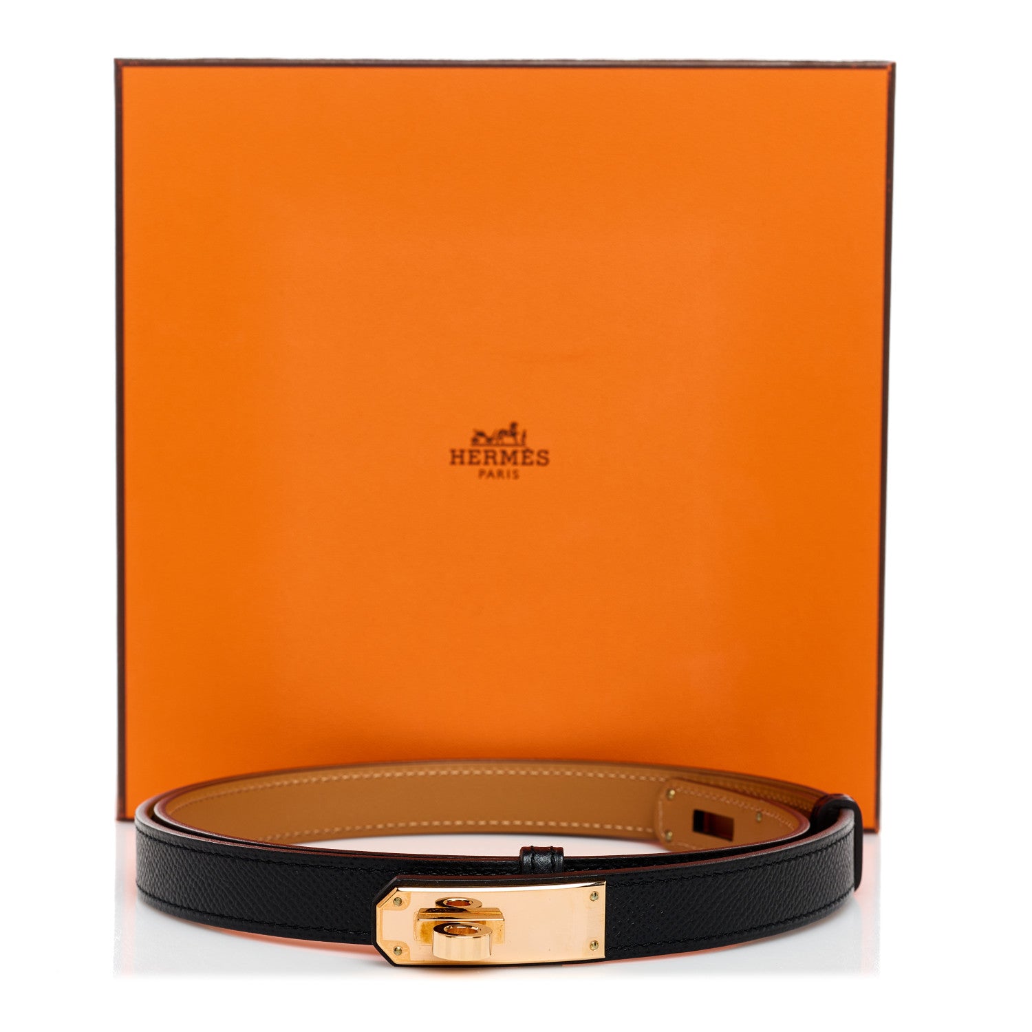 Hermes Epsom Kelly Belt Black 5 of 5