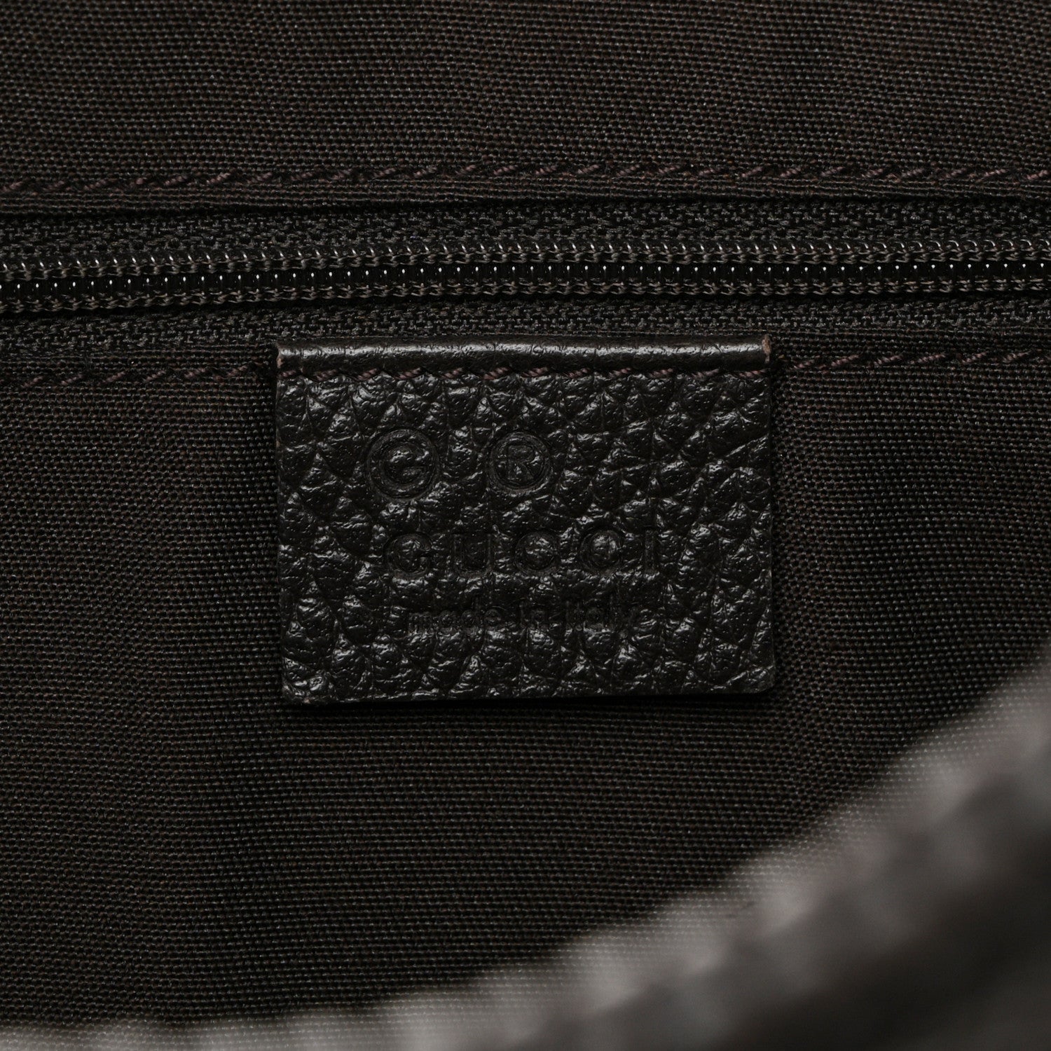 Gucci Pebbled Calfskin Medium Marrakech Hobo Dark Brown 6 of 10