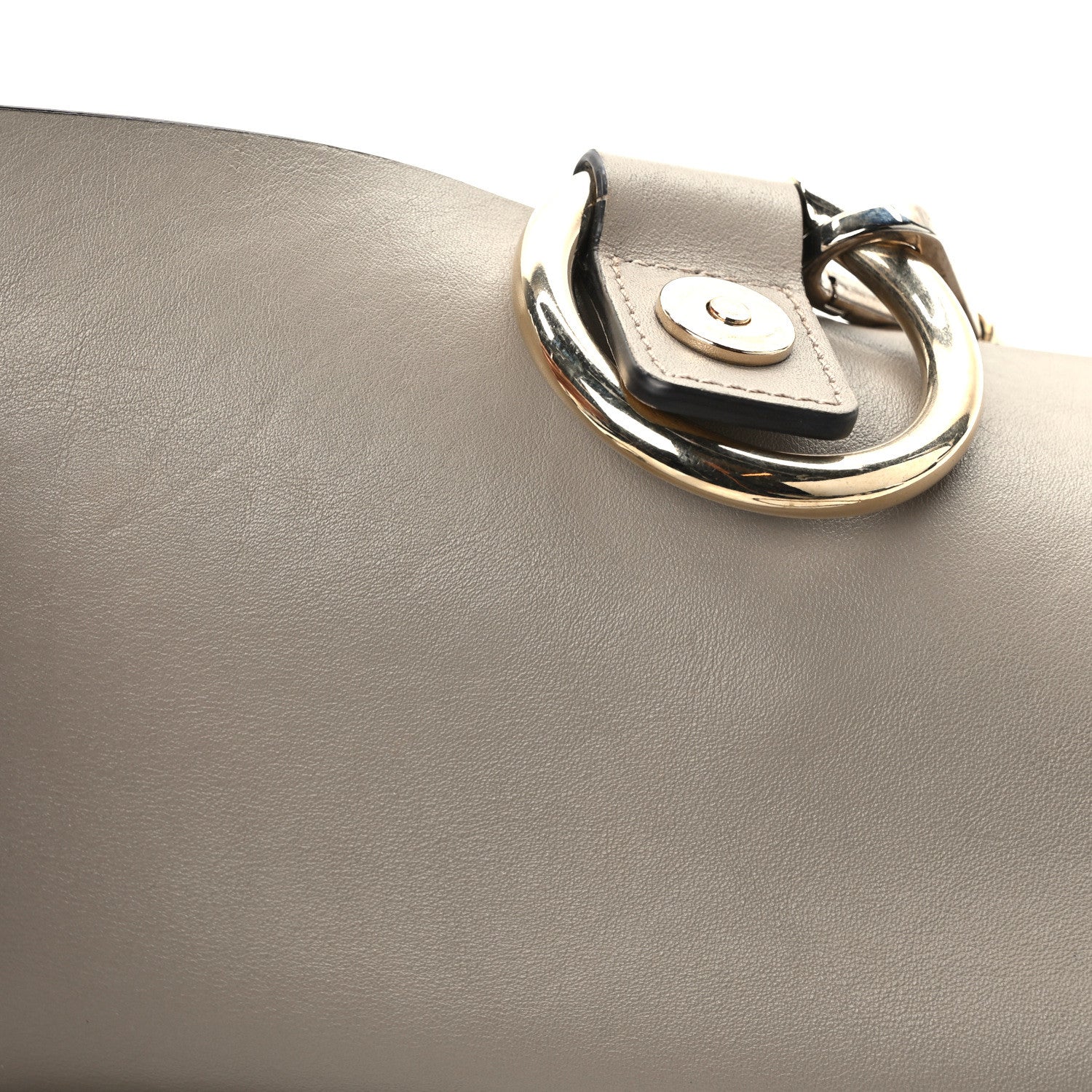 Chloe Suede Calfskin Small Faye Shoulder Bag Motty Grey 11 of 14