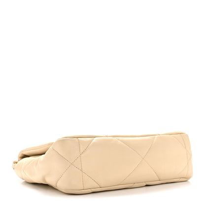 Chanel Lambskin Quilted Medium Chanel 19 Flap Beige 4 of 15