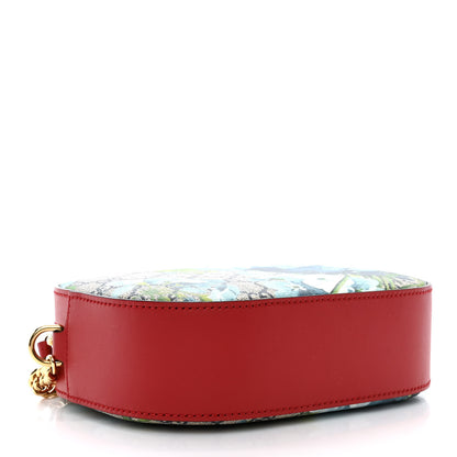 Gucci GG Supreme Monogram Blooms Mini Chain Shoulder Bag Beige Blue Navy Hibiscus Red 4 of 10