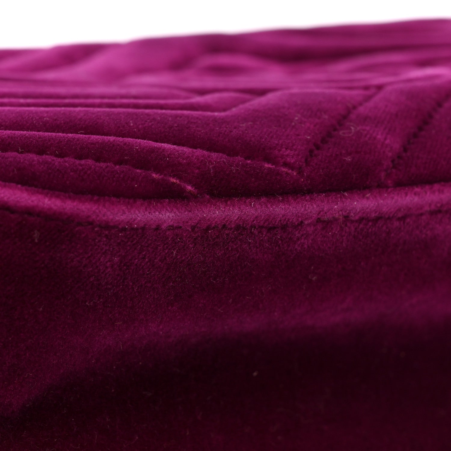Gucci Velvet Matelasse Small GG Marmont Chain Shoulder Bag Fuchsia Violet Cyclamen 10 of 13