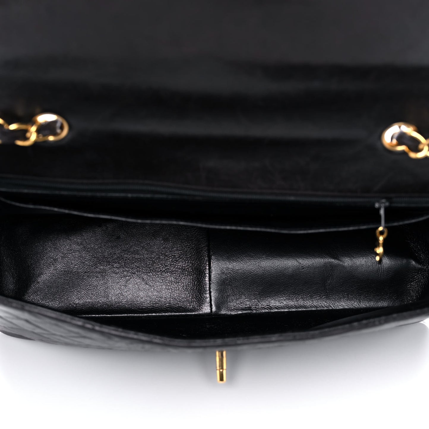Lambskin Jumbo Single Flap Dark Brown