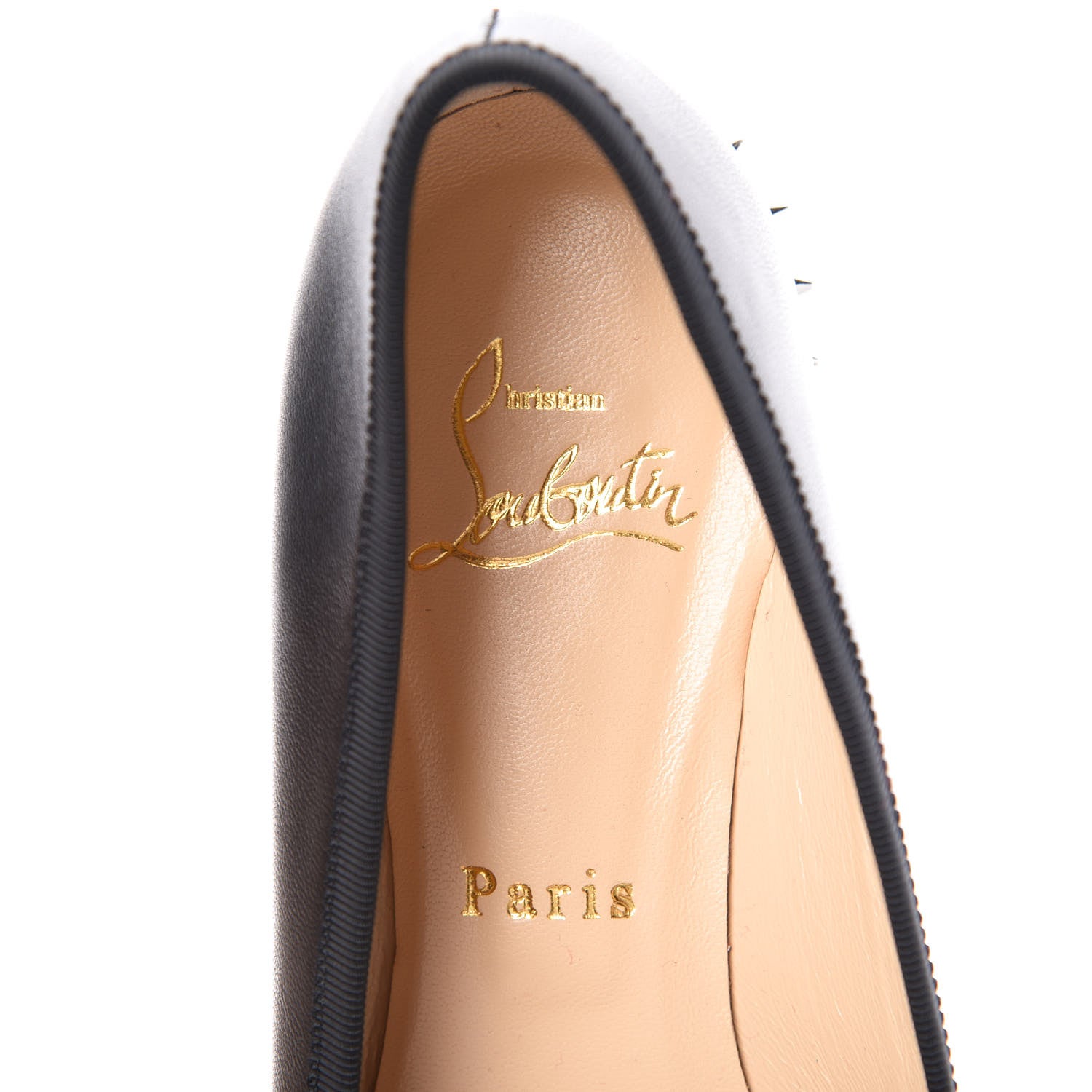 Christian Louboutin Shiny Nappa La Massine Flats 39 Black 7 of 9