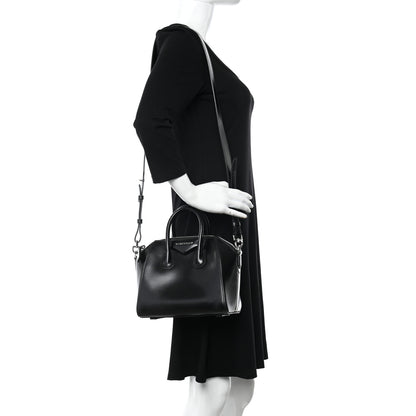 Givenchy Shiny Lord Calfskin Mini Antigona Black 2 of 13