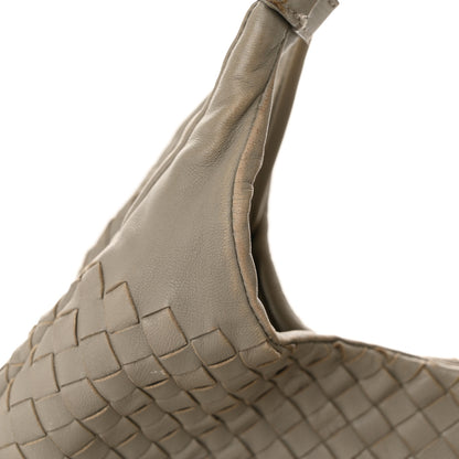 Bottega Veneta Nappa Intrecciato Medium Campana Hobo Light Grey 13 of 15
