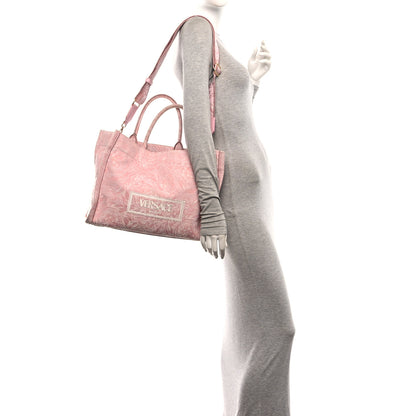 Versace Jacquard Barocco Print Medium Athena Tote Pink 2 of 10
