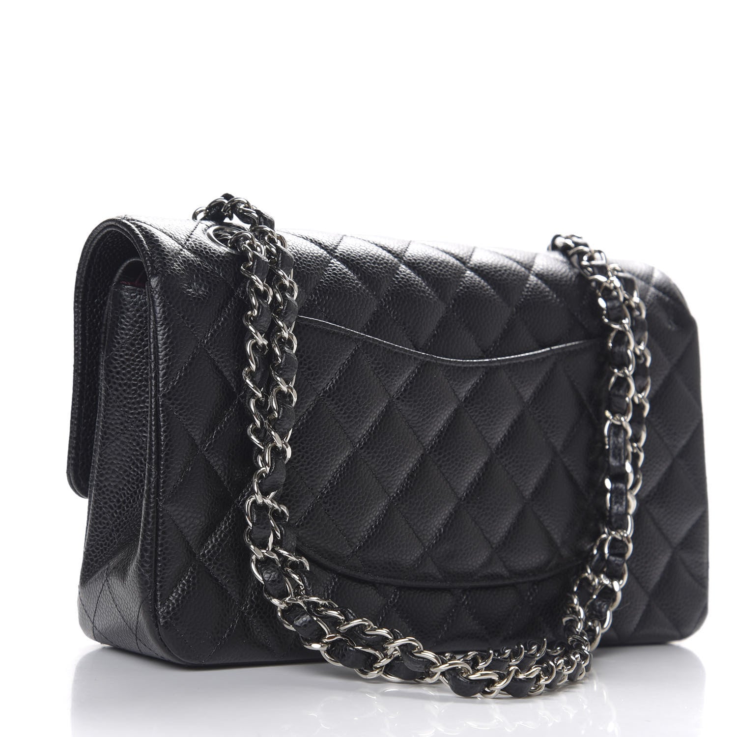 Chanel Caviar Quilted Medium Double Flap Black 2 of 11