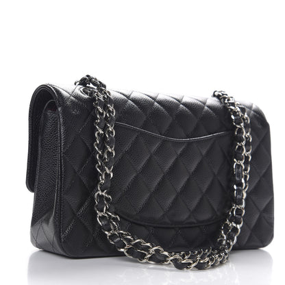 Chanel Caviar Quilted Medium Double Flap Black 2 of 11