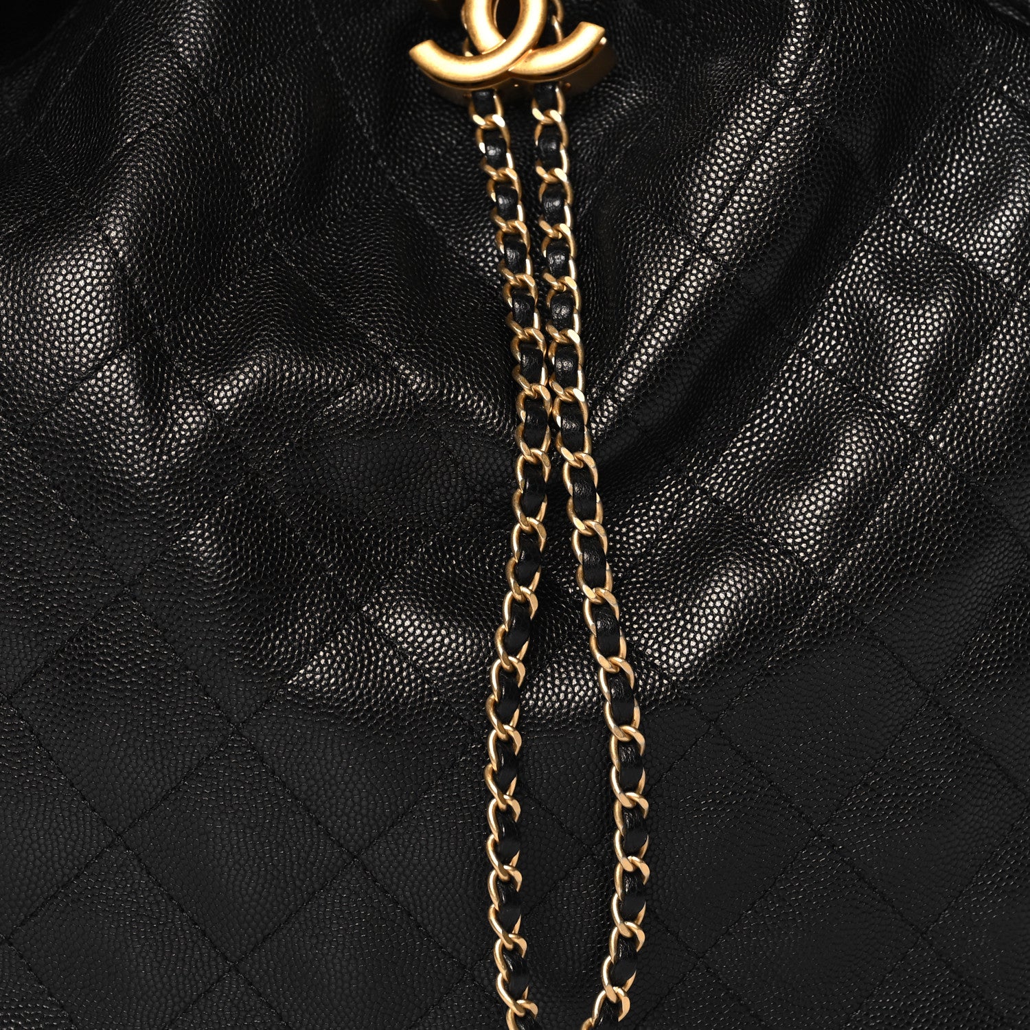 Chanel Caviar Quilted Medium Chanel 25 Handbag Black 9 of 11