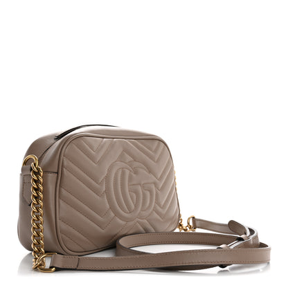 Gucci Calfskin Matelasse Small GG Marmont Chain Shoulder Bag Porcelain Rose 3 of 10