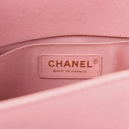 Chanel Caviar Quilted Medium Boy Flap Pink 6 of 12