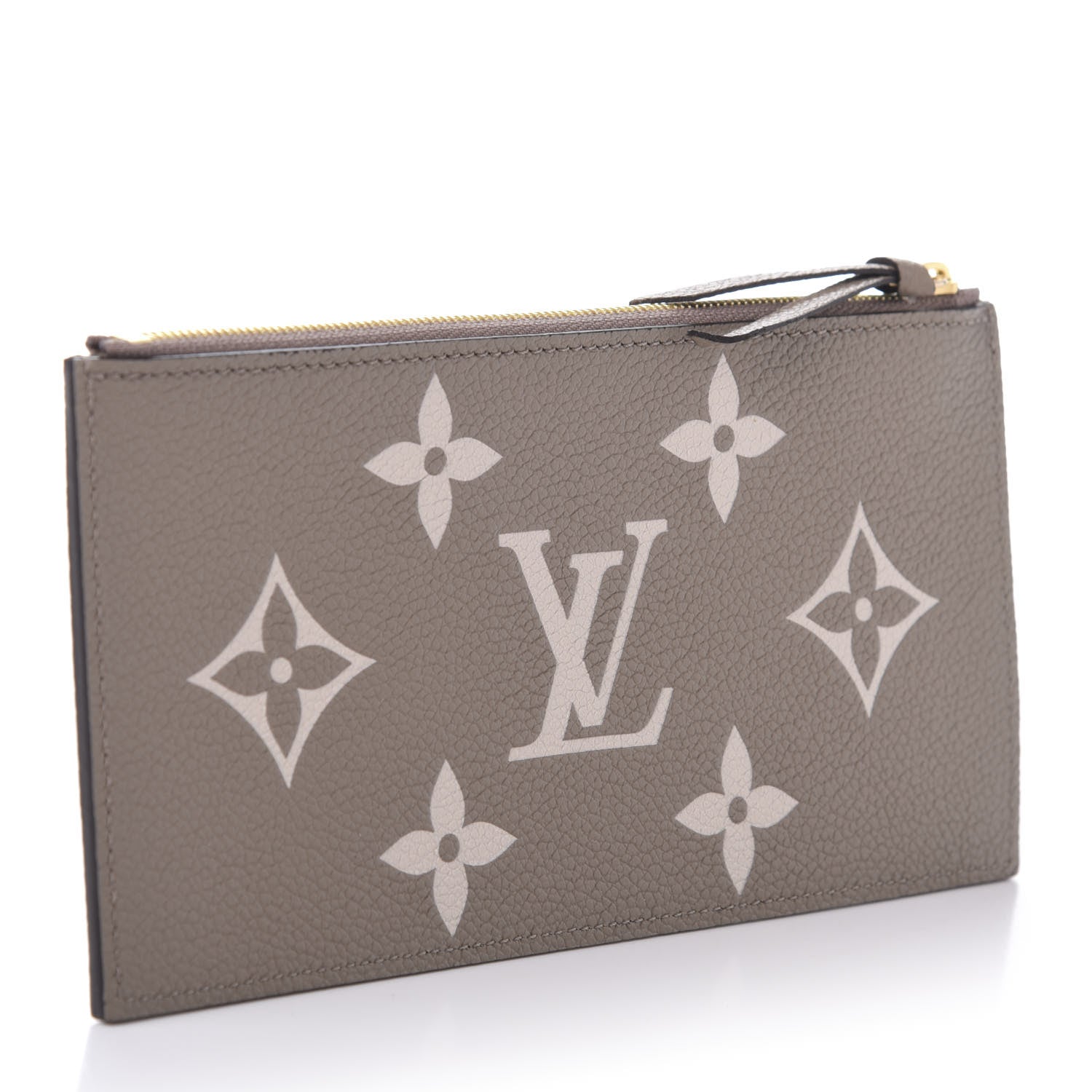 Louis Vuitton Empreinte Monogram Giant Pochette Felicie Zippered Insert Tourterelle Creme 3 of 9
