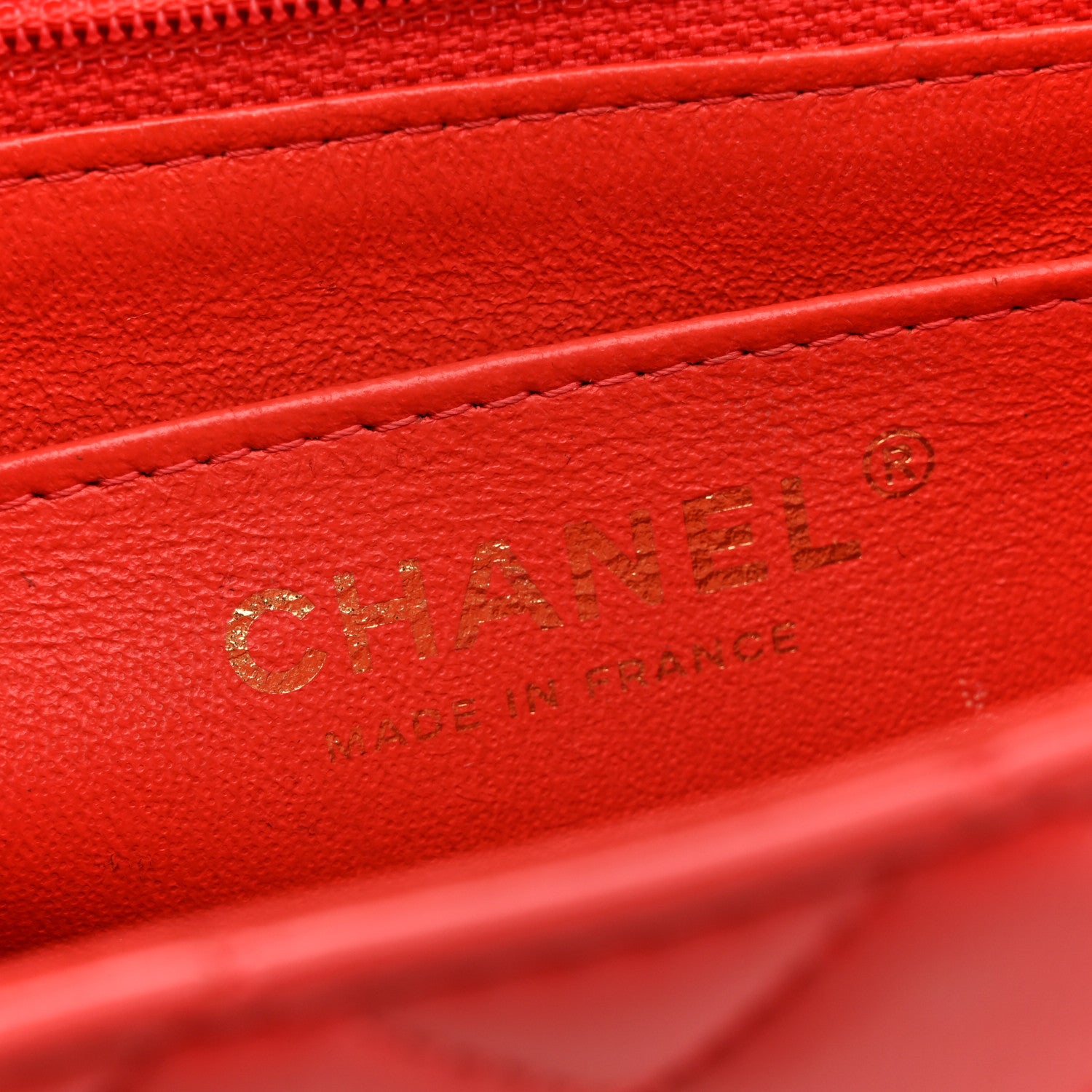 Chanel Lambskin Quilted Mini Rectangular Flap Coral 6 of 17