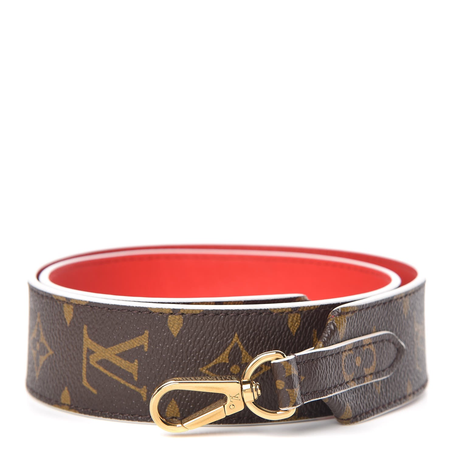 Louis Vuitton Monogram Bandouliere Shoulder Strap Red 1 of 5
