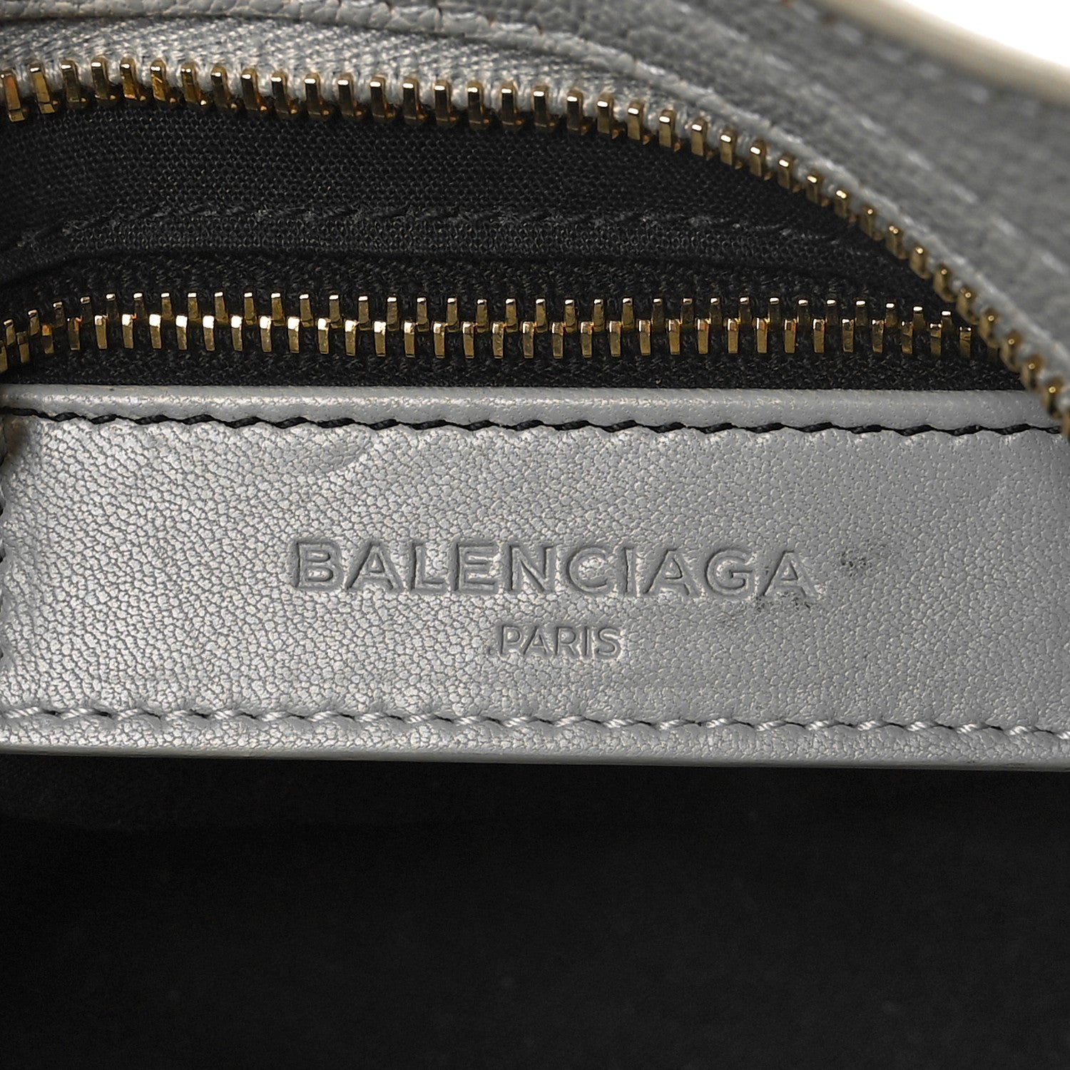 Balenciaga Chevre Gold Metallic Edge Hardware Mini City Gris Clair Gris Perle 6 of 9