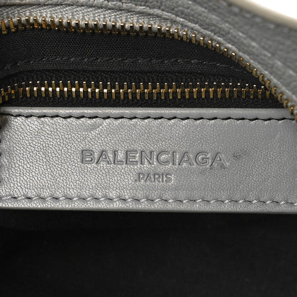 Balenciaga Chevre Gold Metallic Edge Hardware Mini City Gris Clair Gris Perle 6 of 9