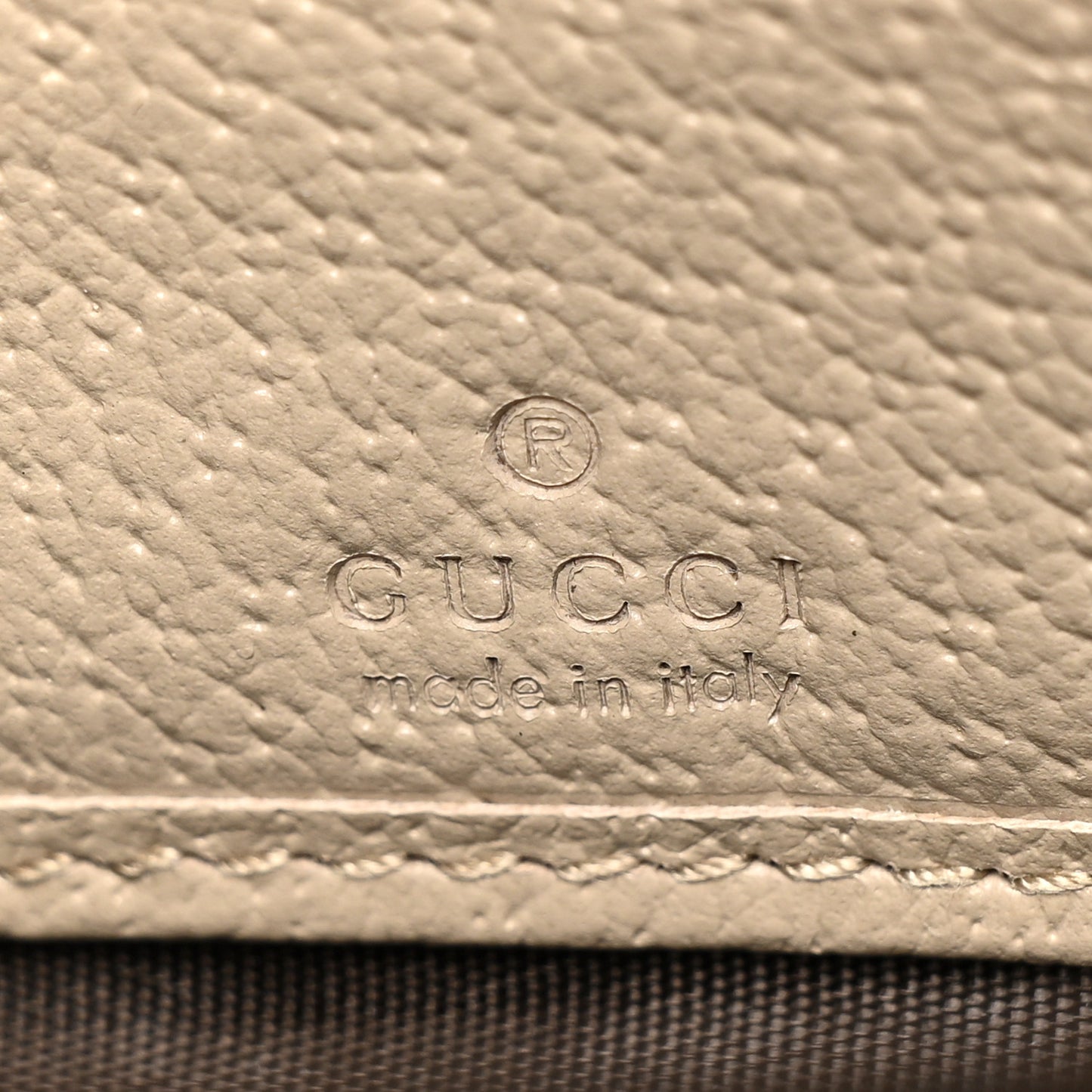 GG Supreme Monogram Textured Dollar Calfskin Web Ophidia Zip Around Wallet Beige Mystic White Oatmeal
