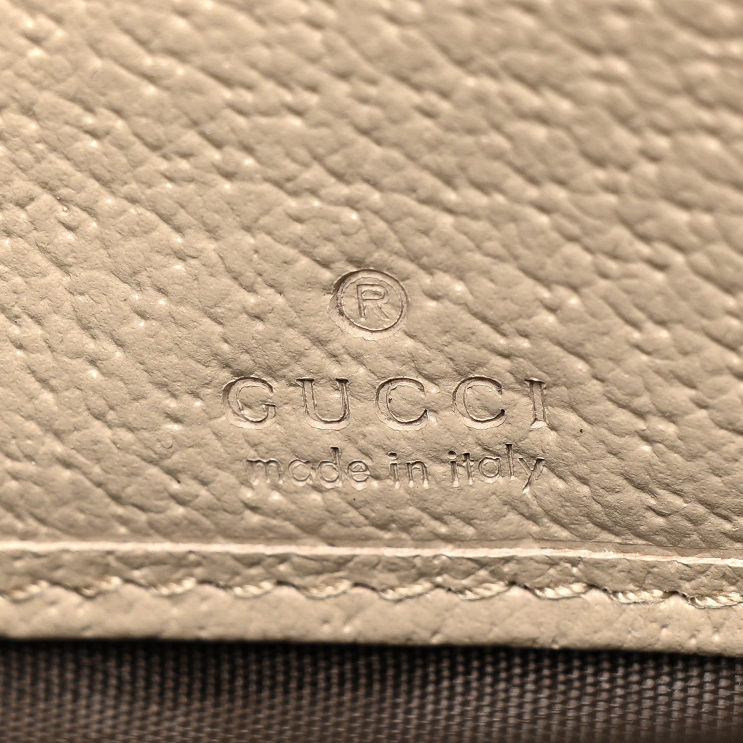 Gucci GG Supreme Monogram Textured Dollar Calfskin Web Ophidia Zip Around Wallet Beige Mystic White Oatmeal 9 of 11
