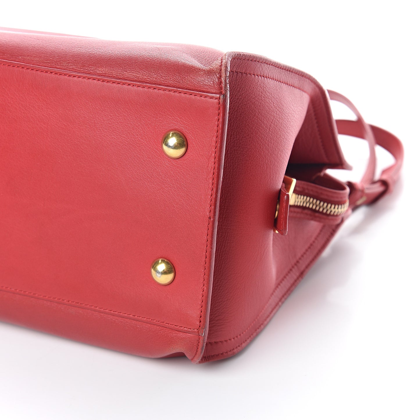 Calfskin Small Classic Y Cabas Red