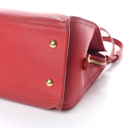 Saint Laurent Calfskin Small Classic Y Cabas Red 8 of 8