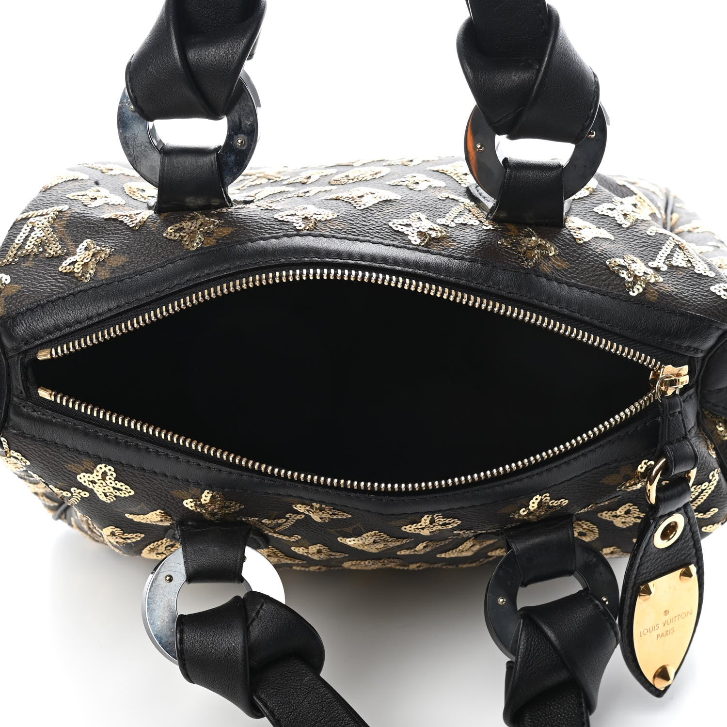 Louis Vuitton Monogram Sequins Eclipse Speedy 28 Gold 4 of 4
