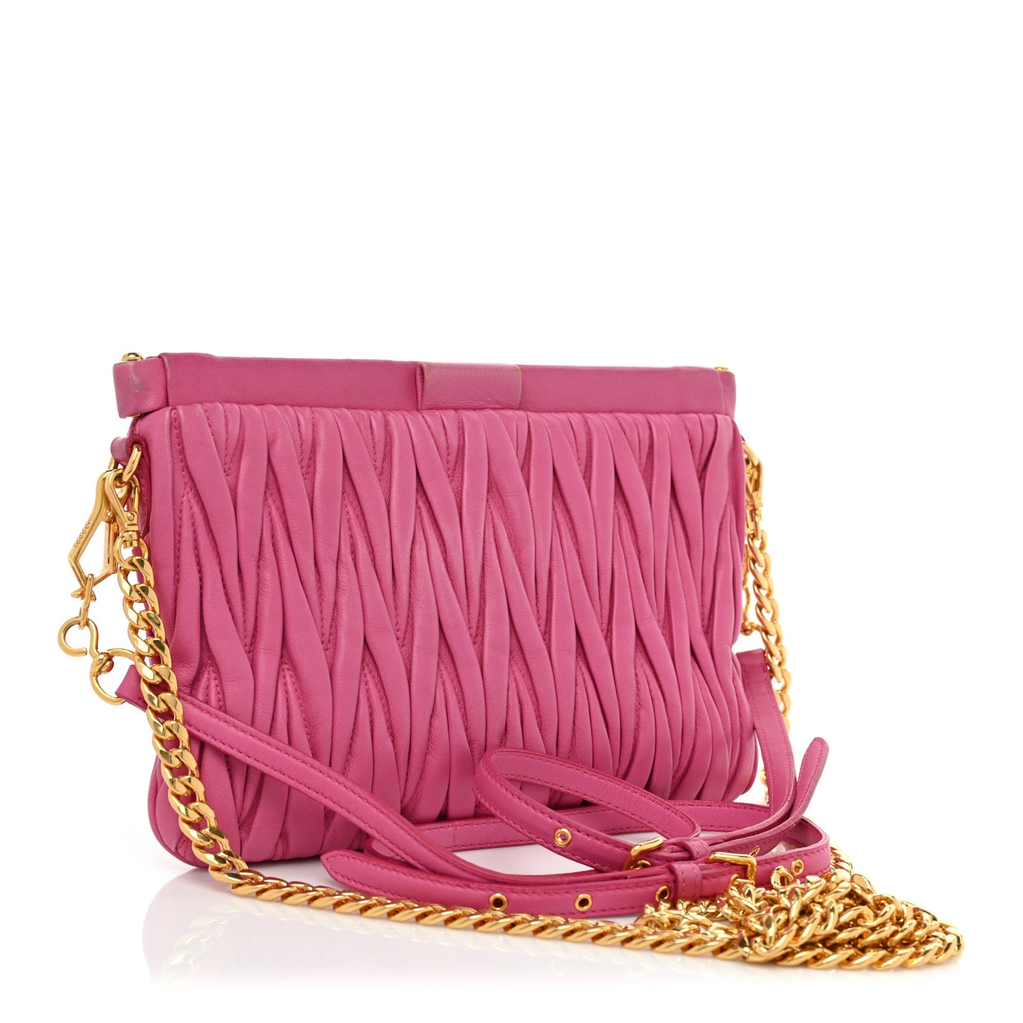Nappa Matelasse Crossbody Peonia