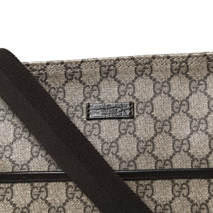 Gucci GG Plus Monogram Medium Flat Messenger Bag Dark Brown 9 of 14