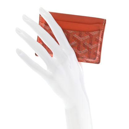 Goyard Goyardine Saint Sulpice Card Holder Orange 2 of 13