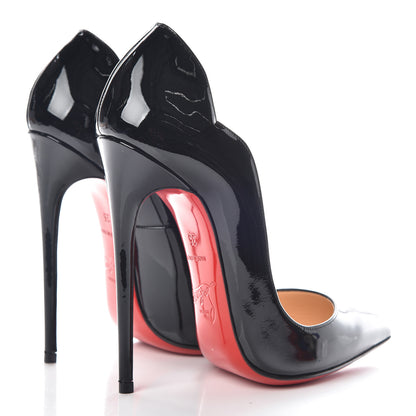 Christian Louboutin Patent Hot Chick 130 Pumps 35 Black 4 of 9
