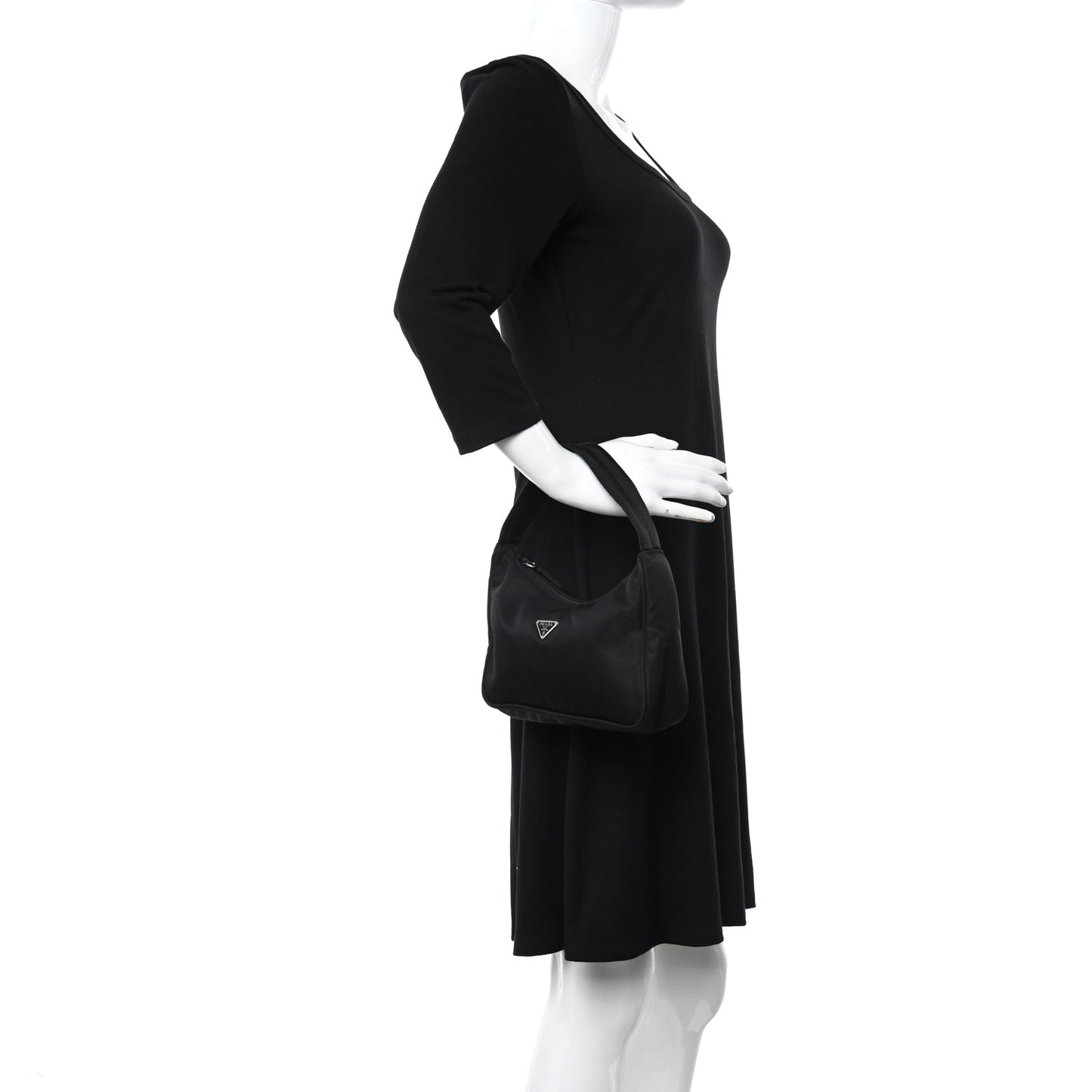 Tessuto Nylon Sport Mini Shoulder Bag Black
