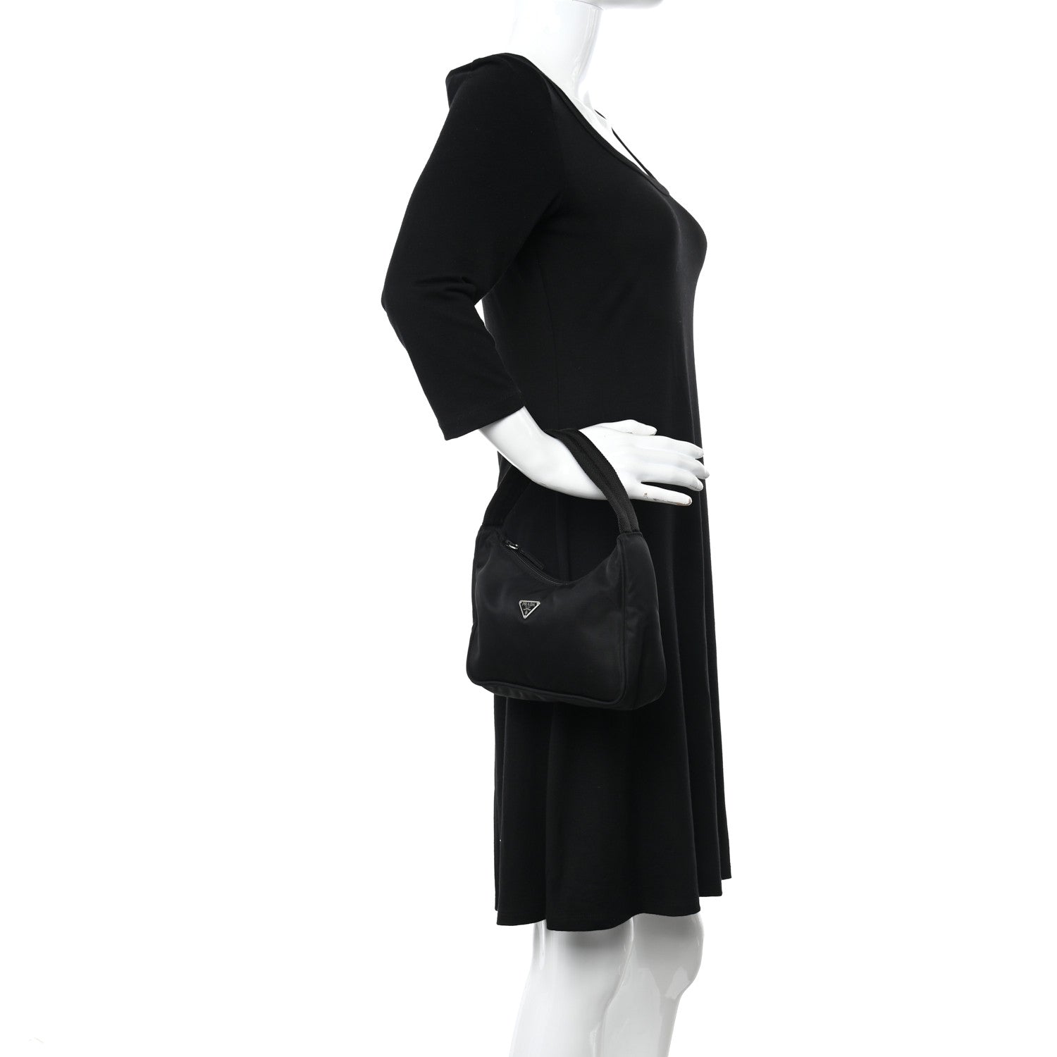 Prada Tessuto Nylon Sport Mini Shoulder Bag Black 2 of 11