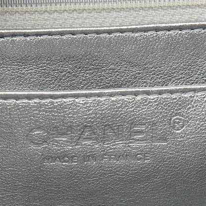 Chanel Metallic Lambskin Quilted Maxi Single Flap Silver 6 of 10