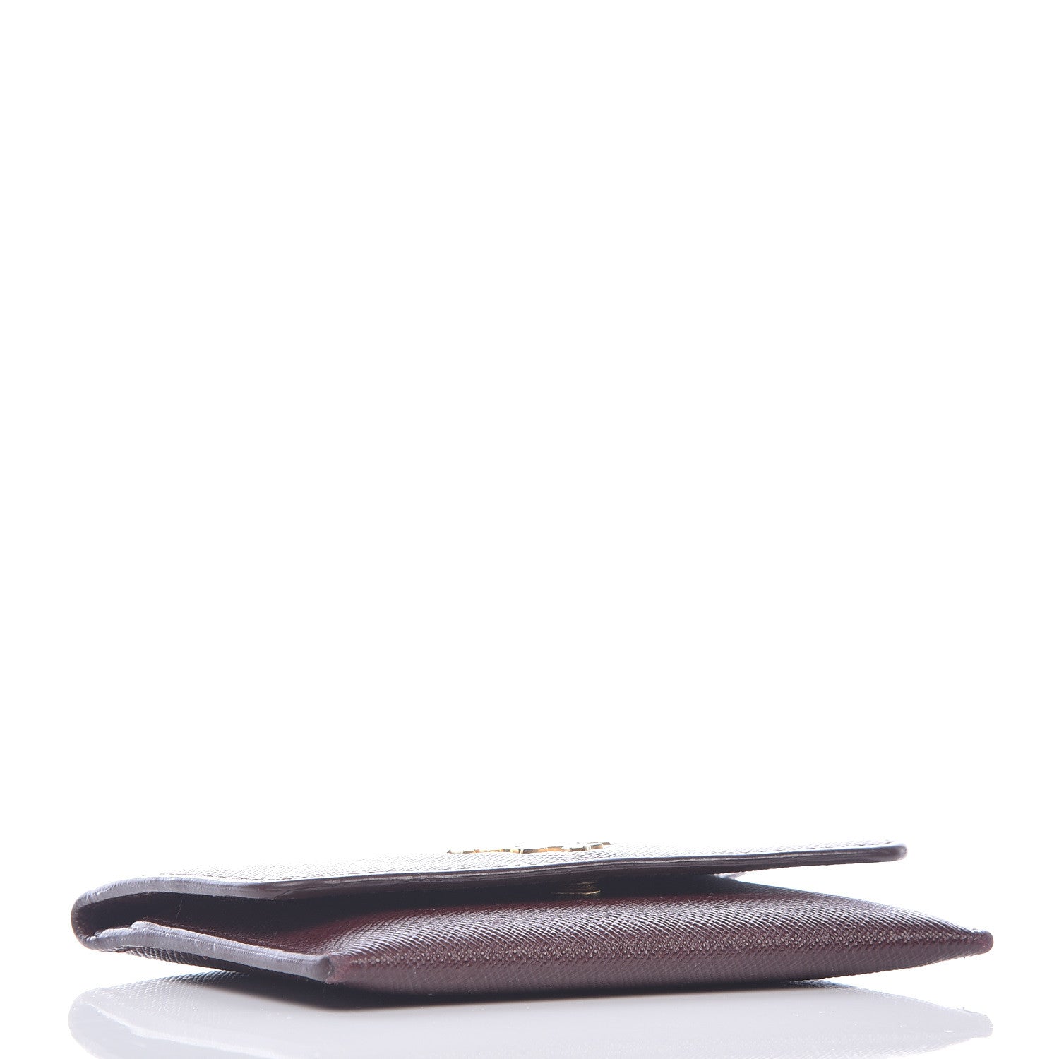Prada Saffiano Metal Flap Wallet Granato 4 of 9