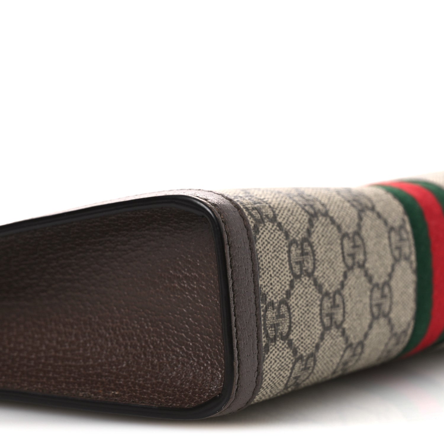 Gucci GG Supreme Monogram Web Ophidia Pouch Brown 9 of 13