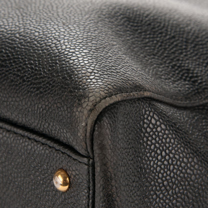 Chanel Caviar Large CC Shoulder Bag Black 9 of 13